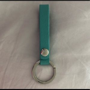 Tiffany leather keychain